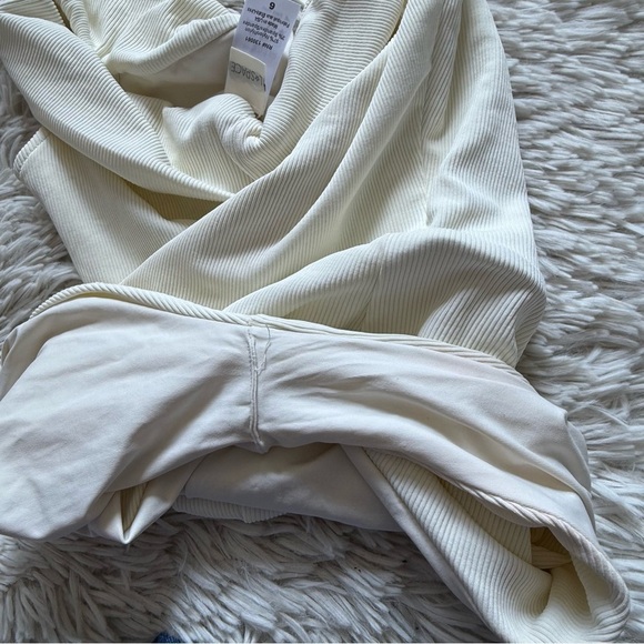 L*SPACE Anja Lace Up Cream One Piece Swimsuit - Picture 8 of 8